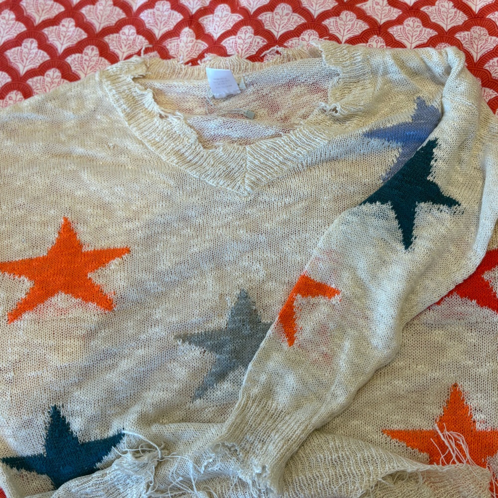 Star Patterned Women's Sweater